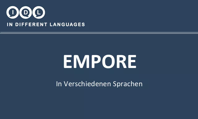 Empore in verschiedenen sprachen - Bild