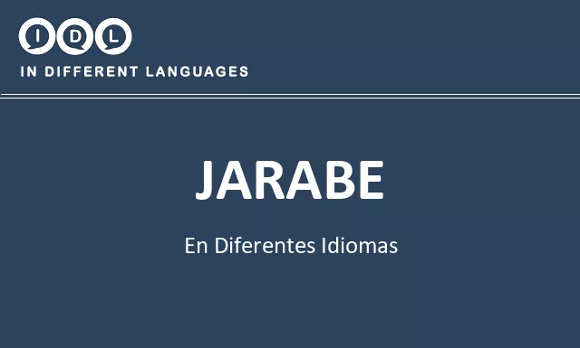 Jarabe en diferentes idiomas - Imagen