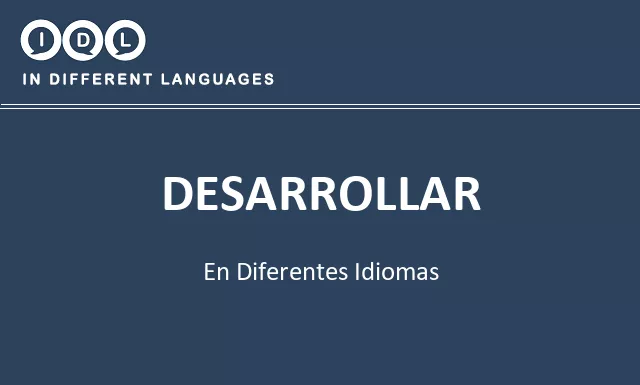 Desarrollar en diferentes idiomas - Imagen