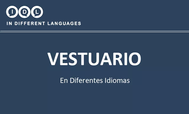 Vestuario en diferentes idiomas - Imagen