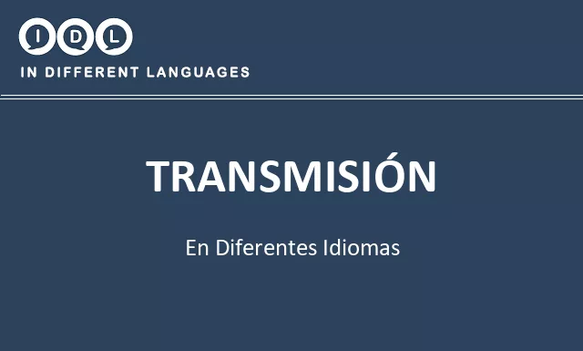 Transmisión en diferentes idiomas - Imagen