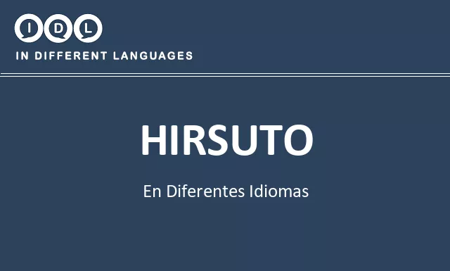 Hirsuto en diferentes idiomas - Imagen