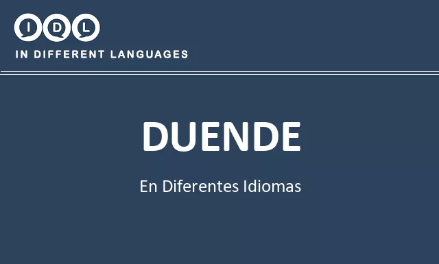 Duende en diferentes idiomas - Imagen