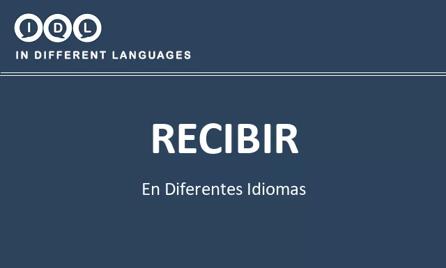 Recibir en diferentes idiomas - Imagen