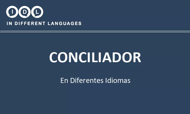 Conciliador en diferentes idiomas - Imagen