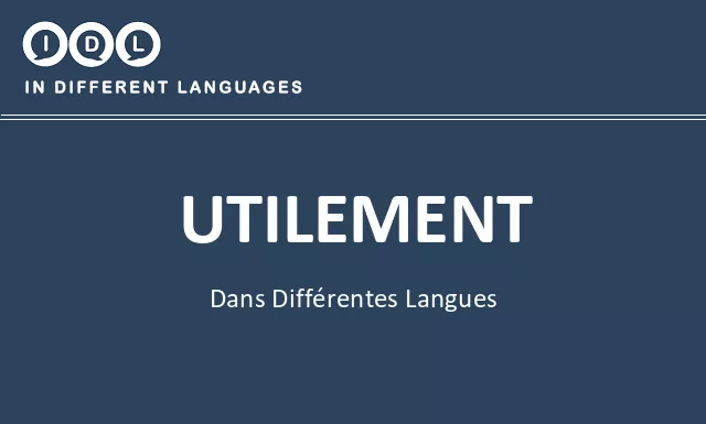 Utilement dans différentes langues - Image