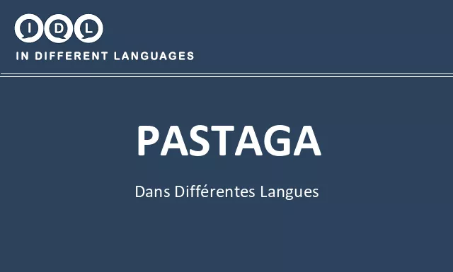 Pastaga dans différentes langues - Image