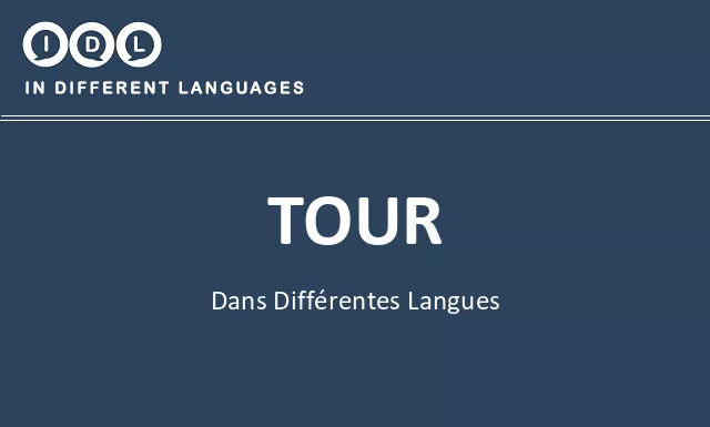 Tour dans différentes langues - Image