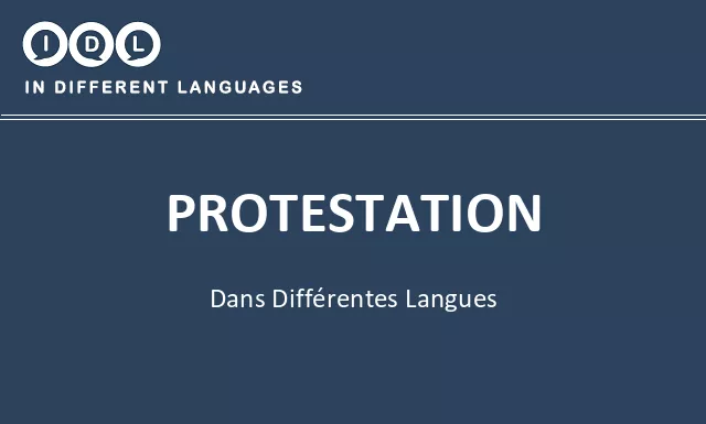 Protestation dans différentes langues - Image