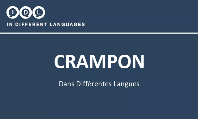 Crampon dans différentes langues - Image