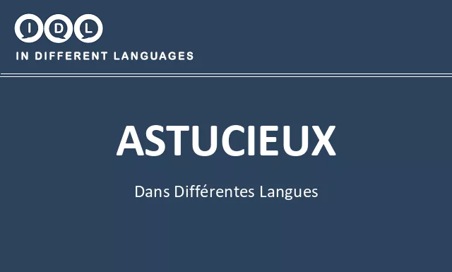 Astucieux dans différentes langues - Image
