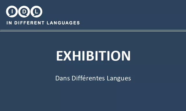 Exhibition dans différentes langues - Image