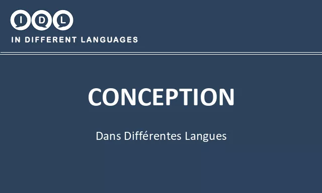 Conception dans différentes langues - Image