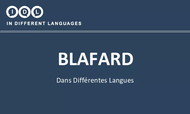 Blafard dans différentes langues - Image