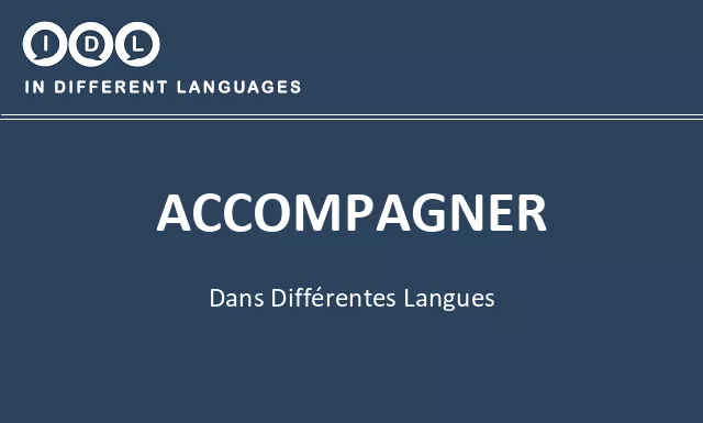 Accompagner dans différentes langues - Image
