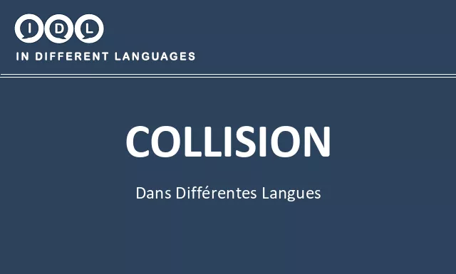 Collision dans différentes langues - Image