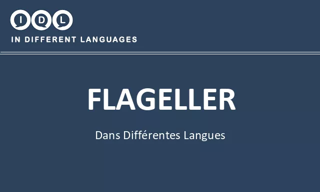 Flageller dans différentes langues - Image