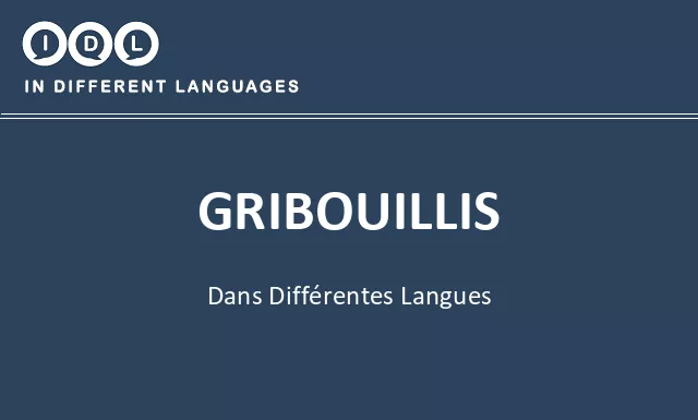 Gribouillis dans différentes langues - Image
