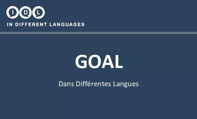 Goal dans différentes langues - Image