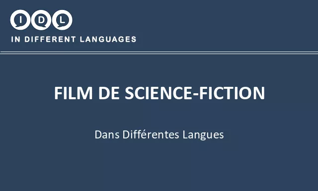 Film de science-fiction dans différentes langues - Image