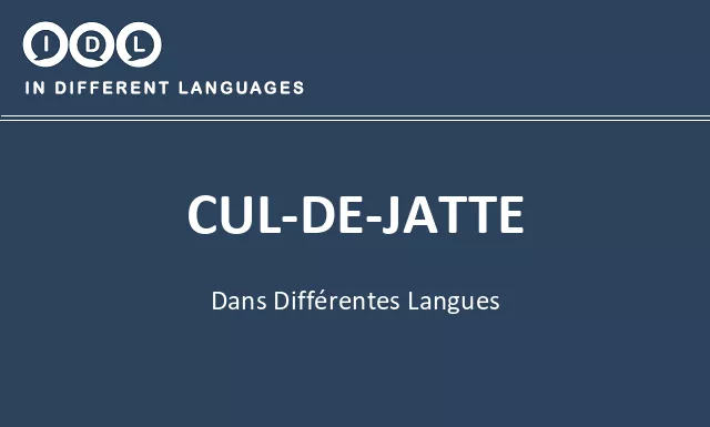 Cul-de-jatte dans différentes langues - Image