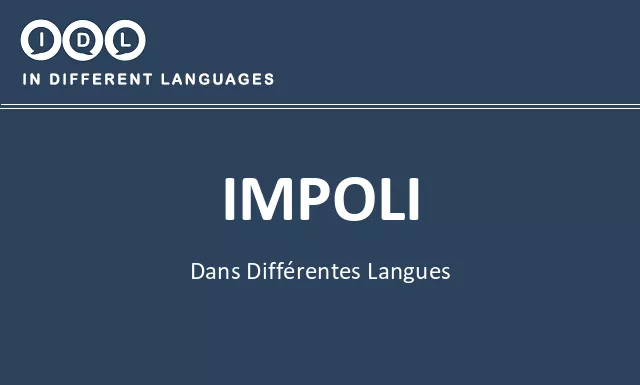 Impoli dans différentes langues - Image