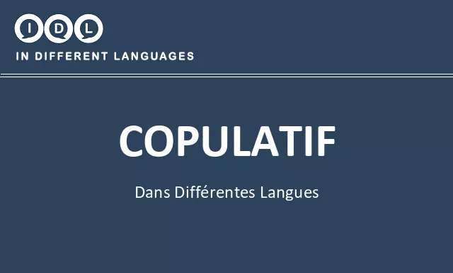 Copulatif dans différentes langues - Image