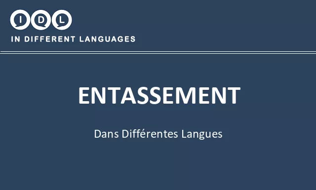 Entassement dans différentes langues - Image