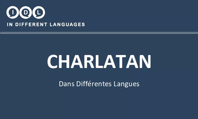 Charlatan dans différentes langues - Image