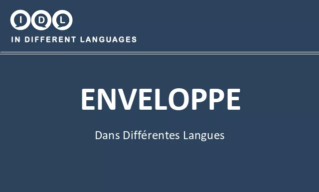 Enveloppe dans différentes langues - Image