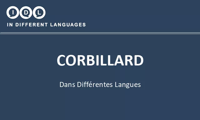 Corbillard dans différentes langues - Image