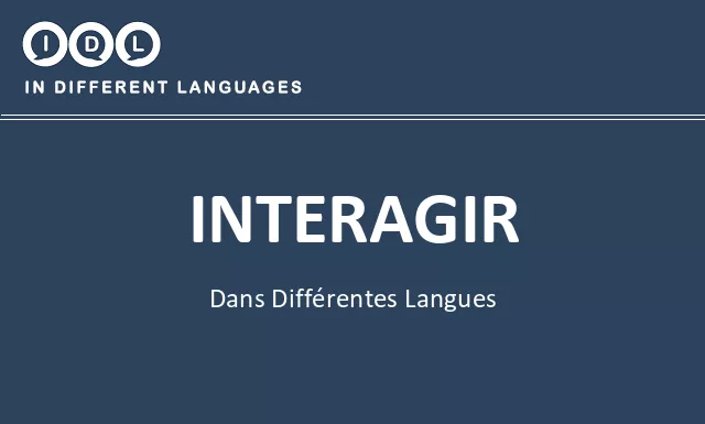Interagir dans différentes langues - Image