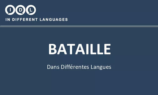 Bataille dans différentes langues - Image