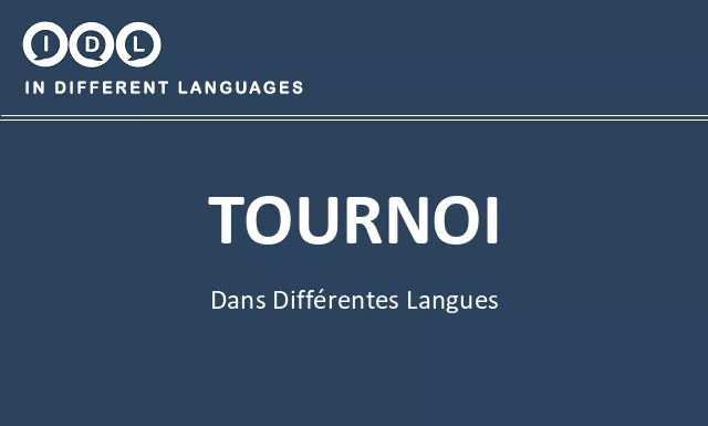 Tournoi dans différentes langues - Image