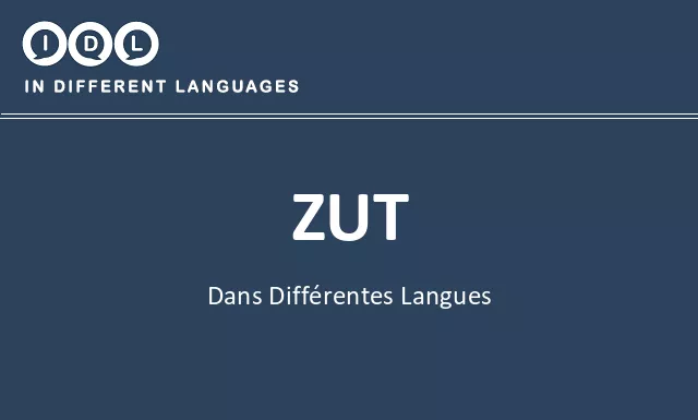 Zut dans différentes langues - Image