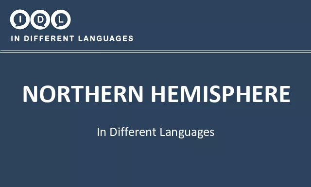 Northern hemisphere in Different Languages - Image
