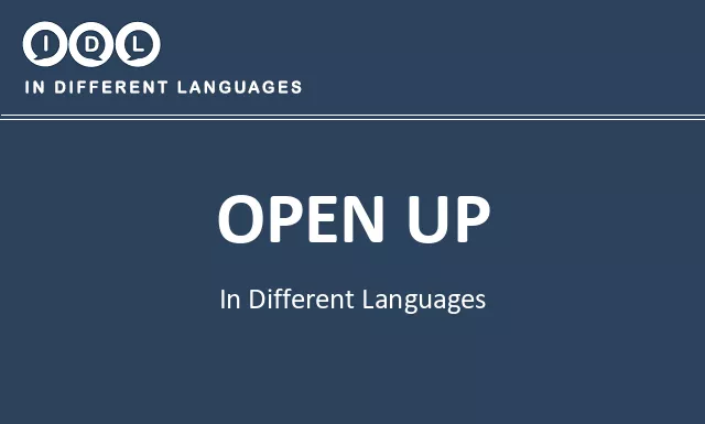 Open up in Different Languages - Image