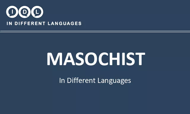 Masochist in Different Languages - Image