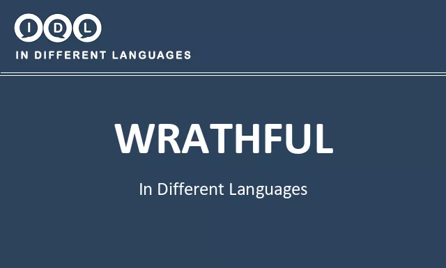 Wrathful in Different Languages - Image
