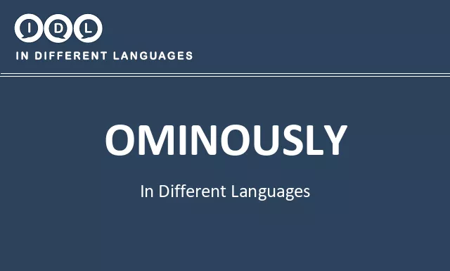 Ominously in Different Languages - Image
