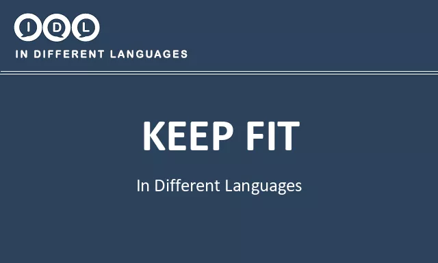 Keep fit in Different Languages - Image