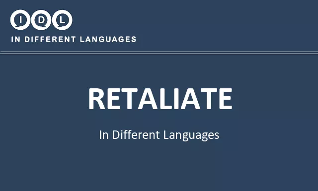 Retaliate in Different Languages - Image