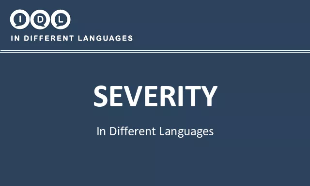 Severity in Different Languages - Image