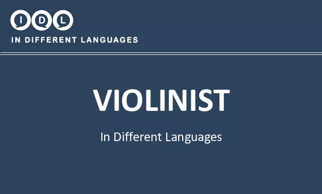 Violinist in Different Languages - Image