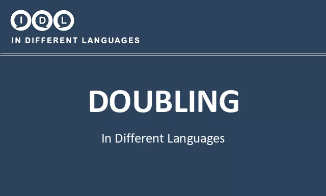 Doubling in Different Languages - Image