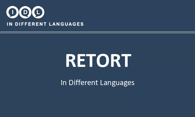 Retort in Different Languages - Image