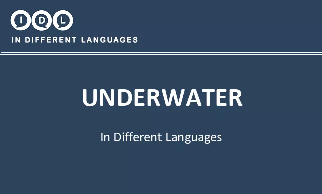 Underwater in Different Languages - Image