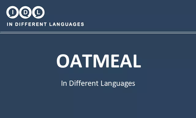 Oatmeal in Different Languages - Image