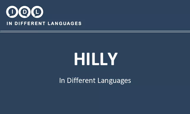 Hilly in Different Languages - Image