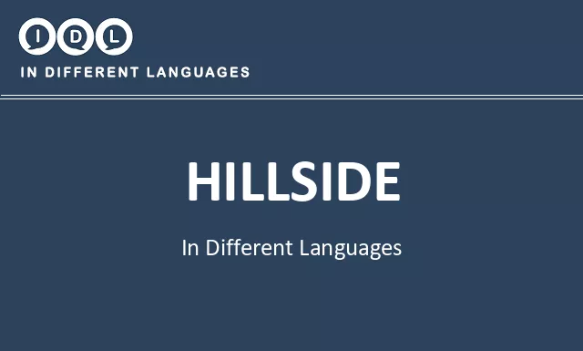 Hillside in Different Languages - Image